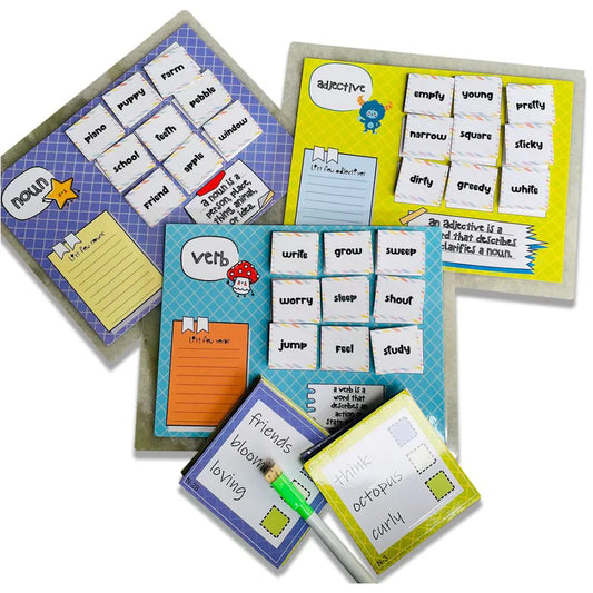 Adjective, Noun & Verb Sorting Learning Activity Game