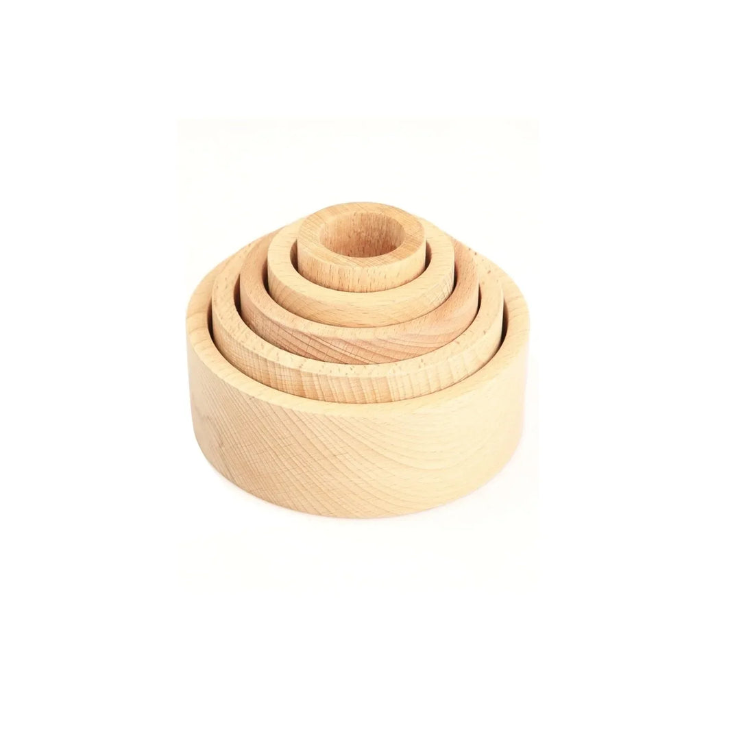 Natural Wooden Nesting Bowls Toy