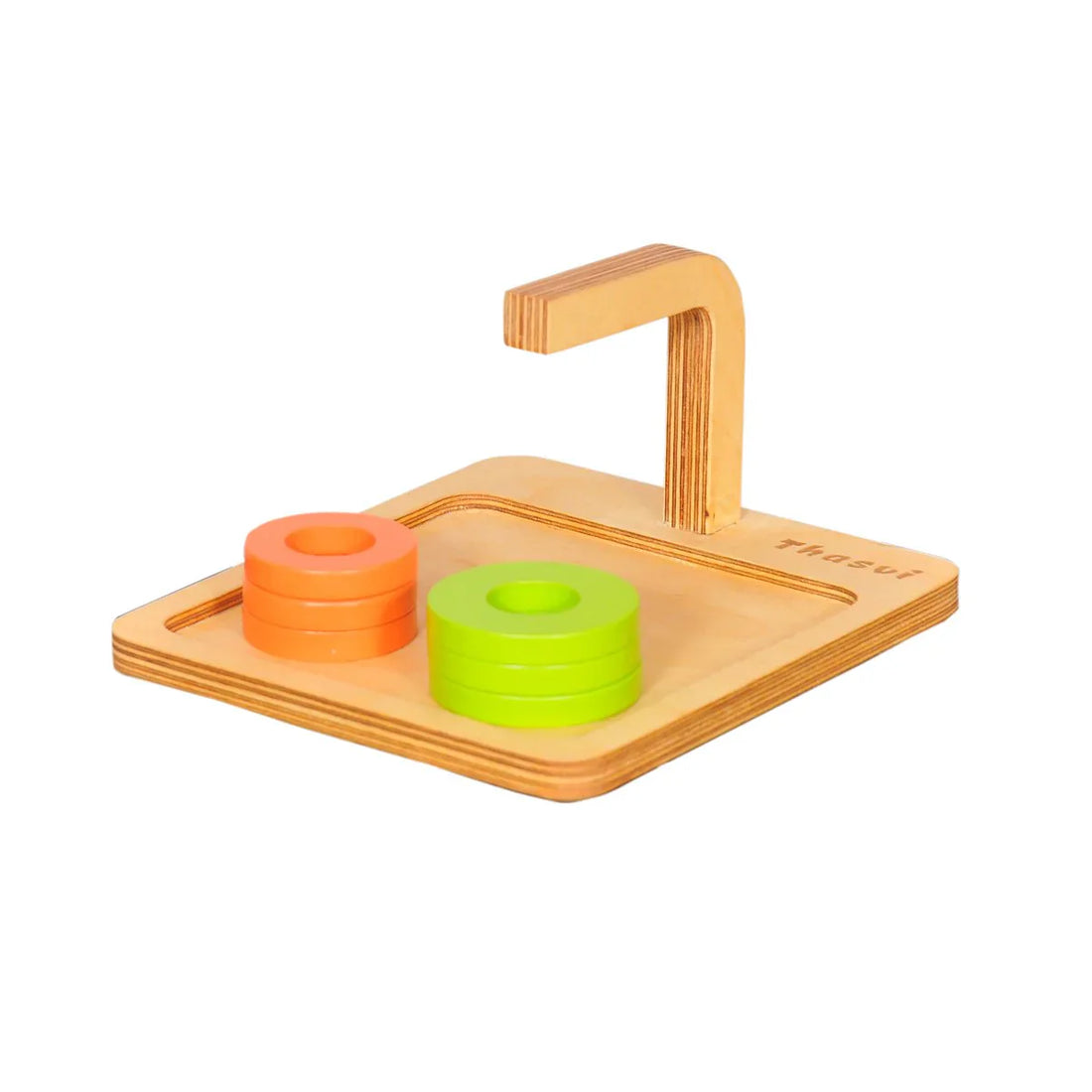 Curved Dowel Wooden Stacker
