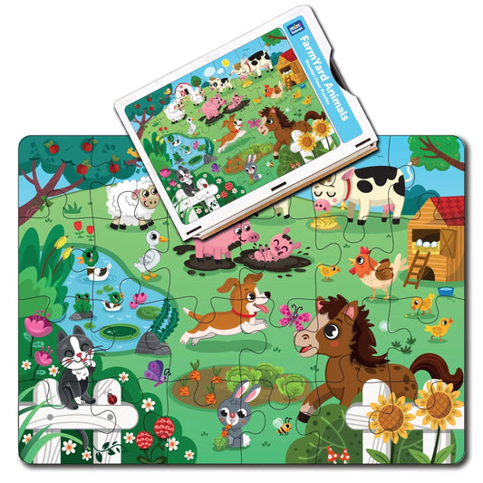 Farm Animal Wooden Puzzle Set