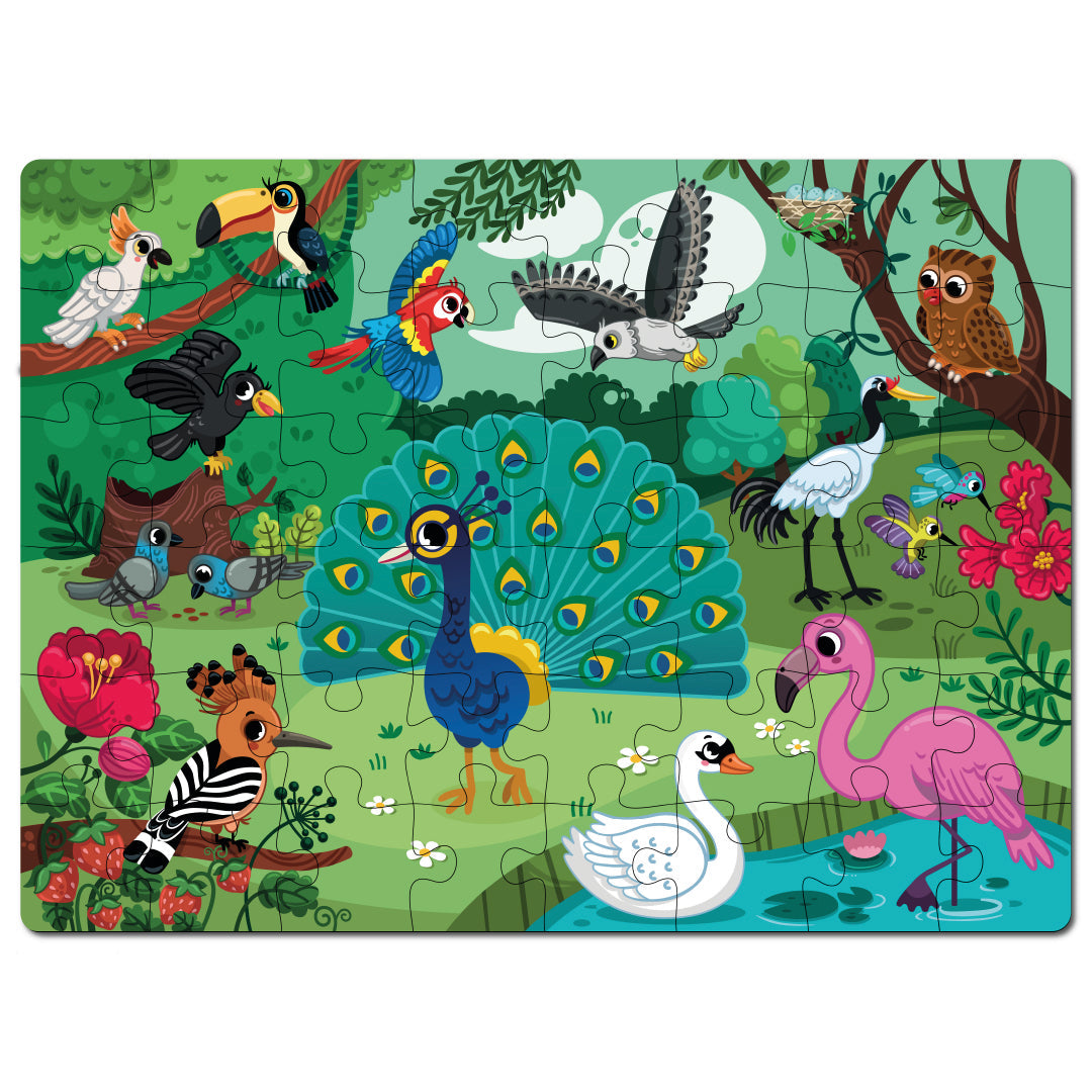 Jungle Bird Wooden Puzzle (48 Pcs)