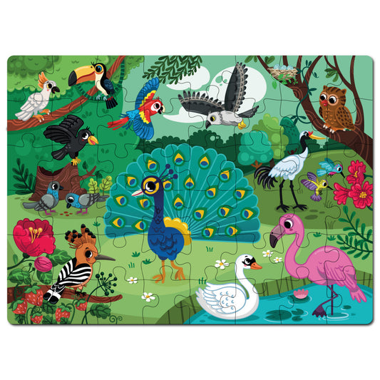 Jungle Bird Wooden Puzzle (48 Pcs)