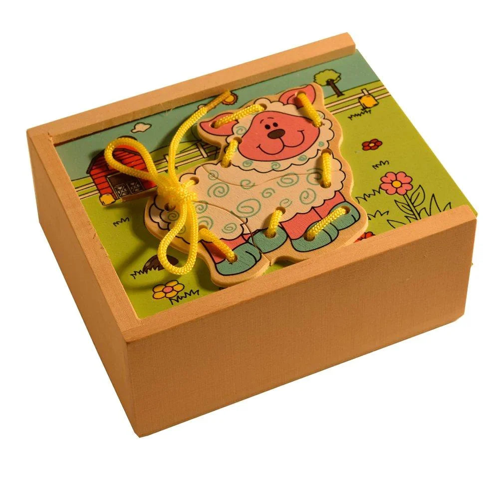 Farm Animal Stringing Activity Game