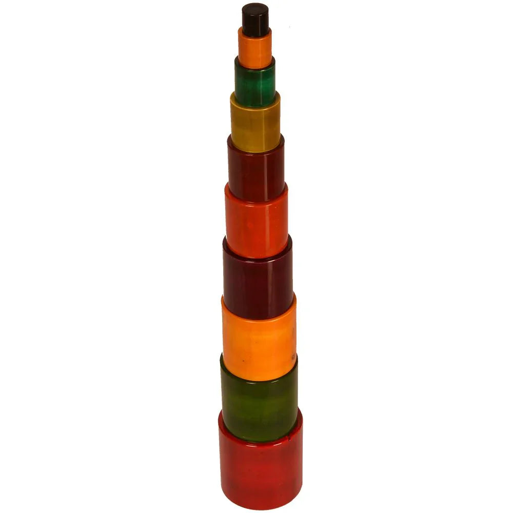 Montessori Colour Cylinder Tower Stacker Toy