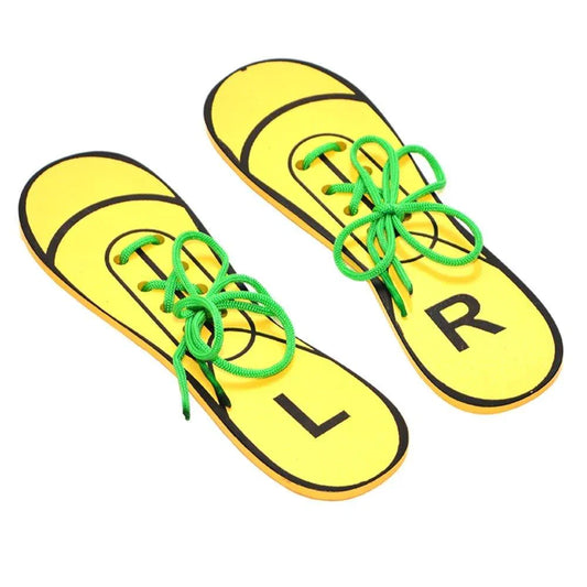 Montessori Flat Shoe Lacing Shoe Activity Toy
