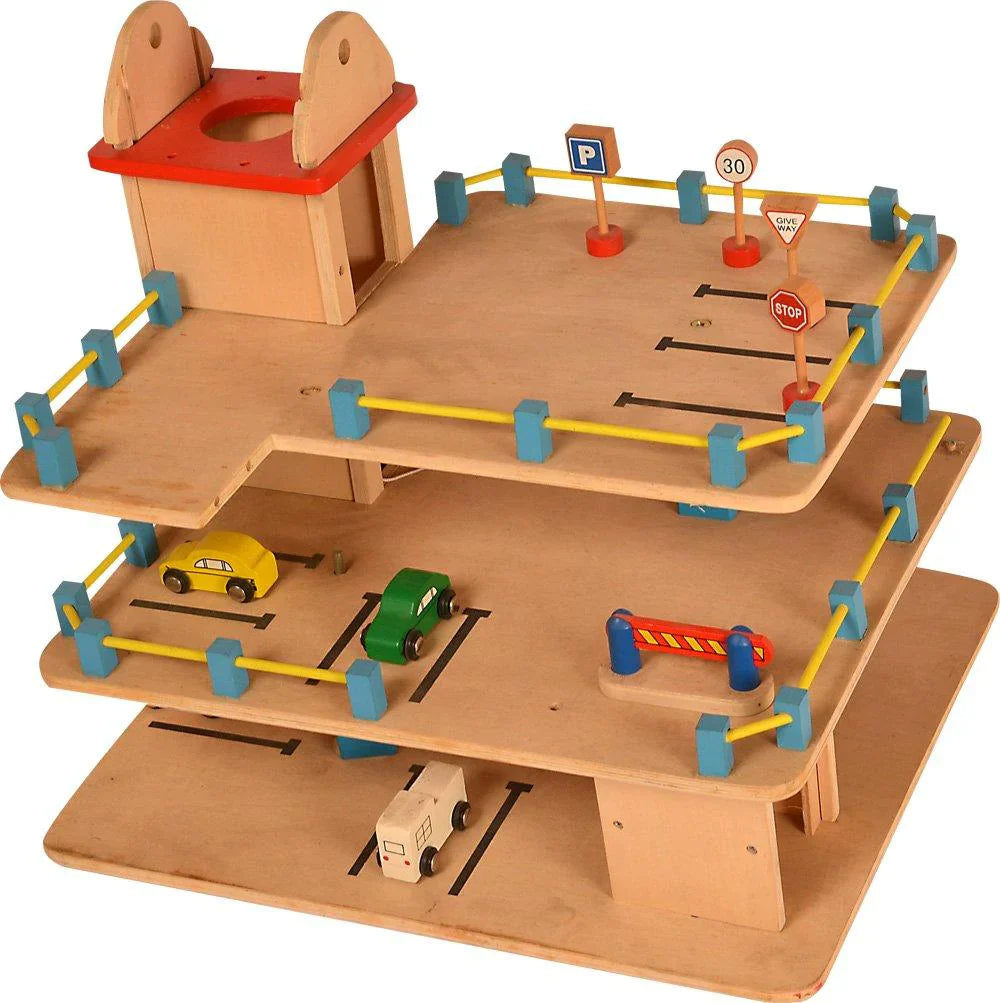 Montessori Parking Lot Wooden Toys For Early Children and Kids