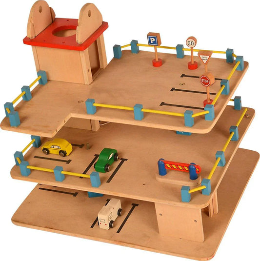 Montessori Parking Lot Wooden Toys For Early Children and Kids