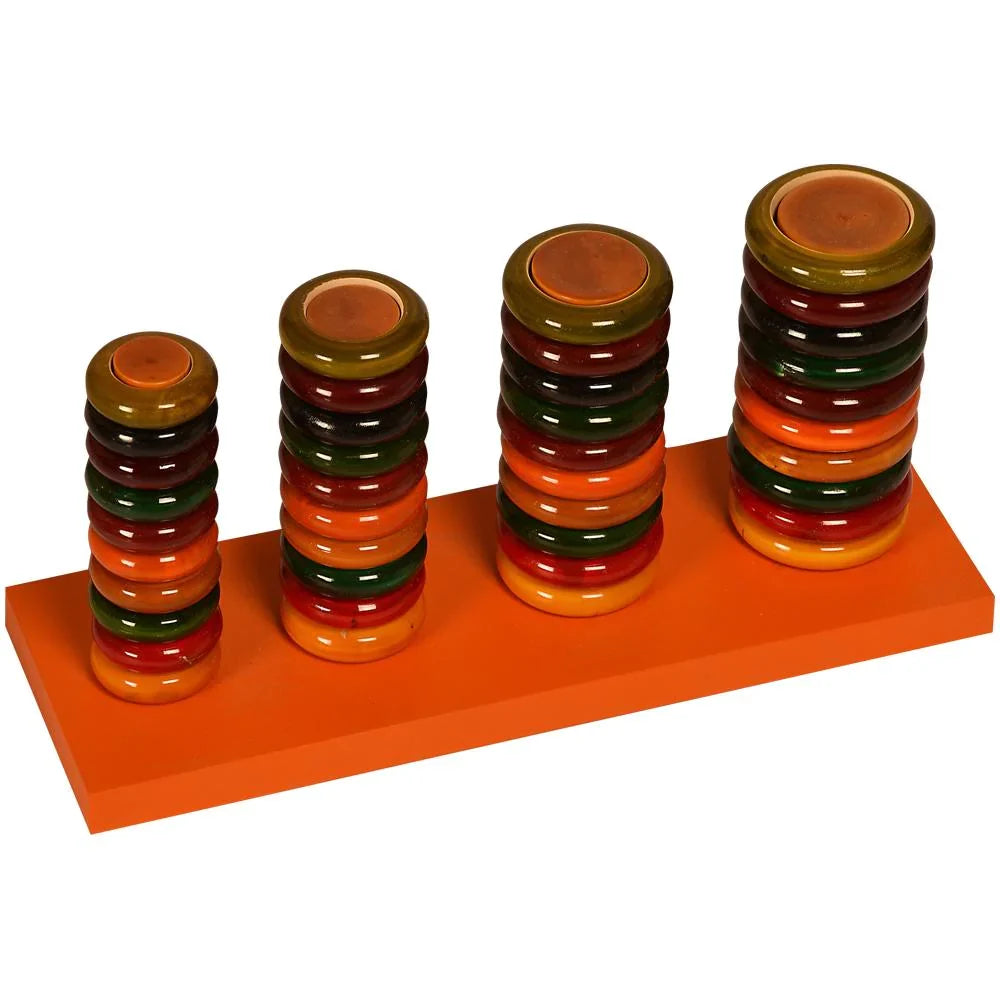 Montessori Size and Colour Variation Rings Wooden Learning Board