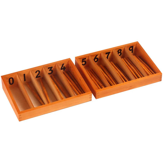 Montessori Spindle Number Learning Box