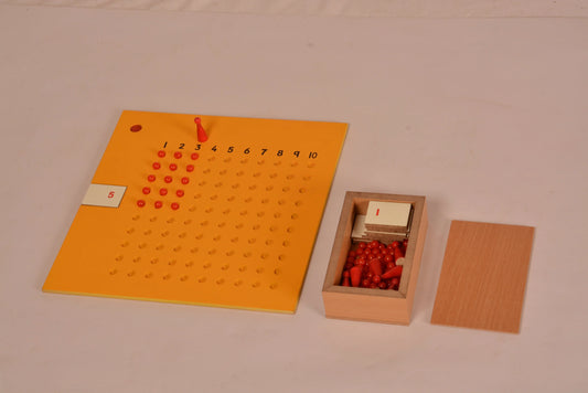 Multiplication Learning Board with Bead Box