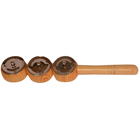 3 Bell Clapper Wooden Musical Toy (Small)