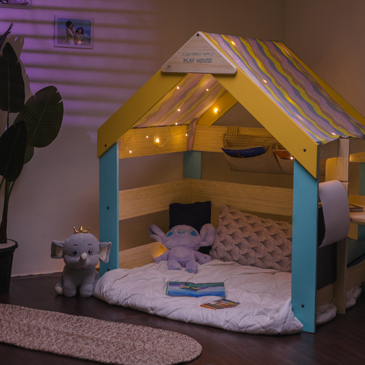 Multifunctional Kids Learning Playhouse with Activity Zones