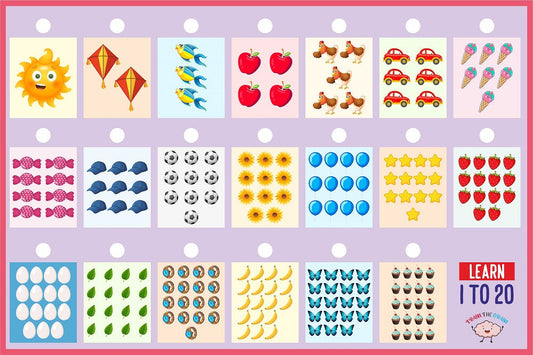 Numbers 1 to 20 Activity Mat for Kids
