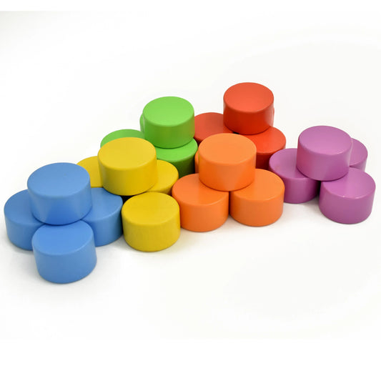 Round Wooden Block Play Toy