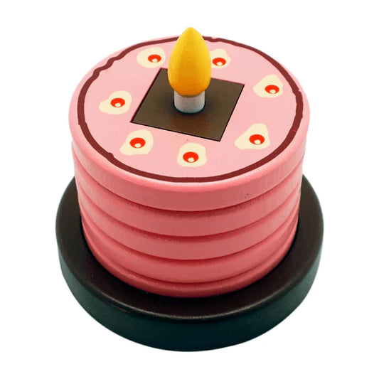 Geometry Cake Wooden Stacker