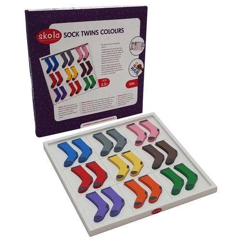 Sock Twins Colour Wooden Toy
