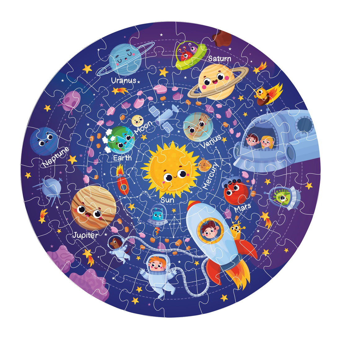 Space Wooden Puzzle Set