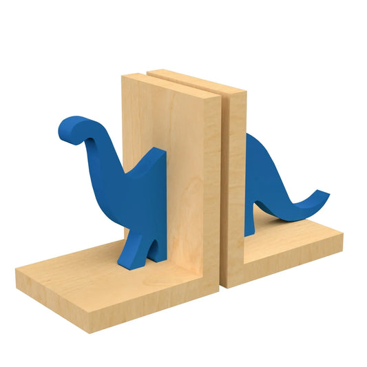 Tan Orange Wooden Book Ends