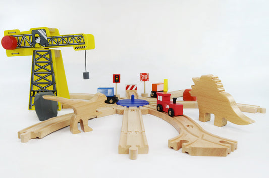 The Dino Land Starter pack Wooden Playset Toy