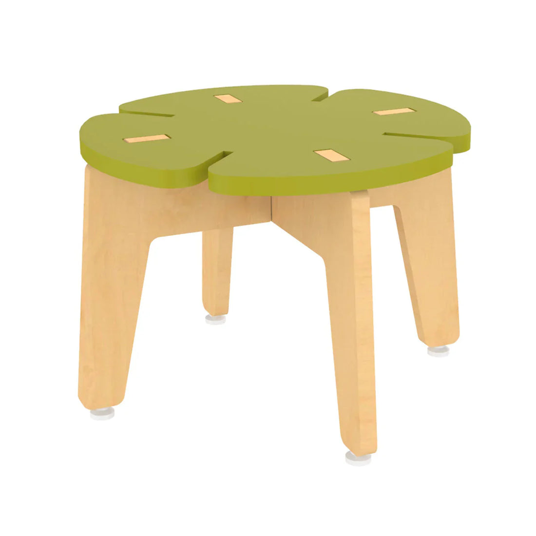 White Grape Multipurpose Wooden Stool - Green
