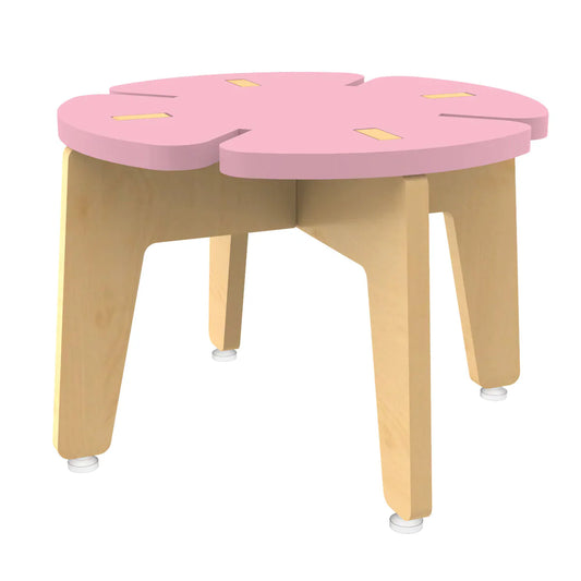White Grape Multipurpose Wooden Stool - Pink