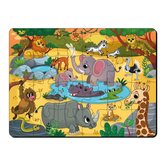 Wild Safari Wooden Puzzle Set 1
