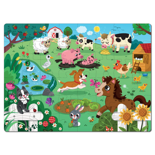 Wooden Farm Animal Puzzle (48 Pcs)