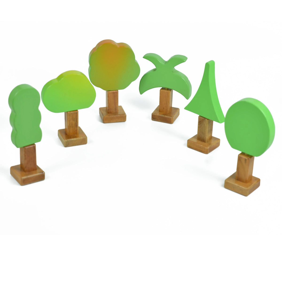 Wooden Forest Tree Set