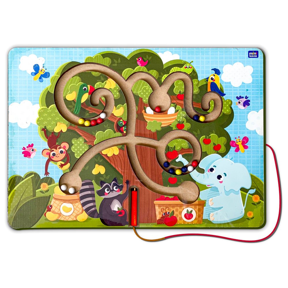 Wooden Magnetic Tree Maze Game