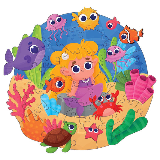 Wooden Mermaid Art Photo Frame Puzzle