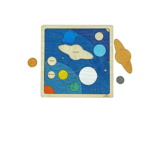 Wooden Planet Puzzle Board