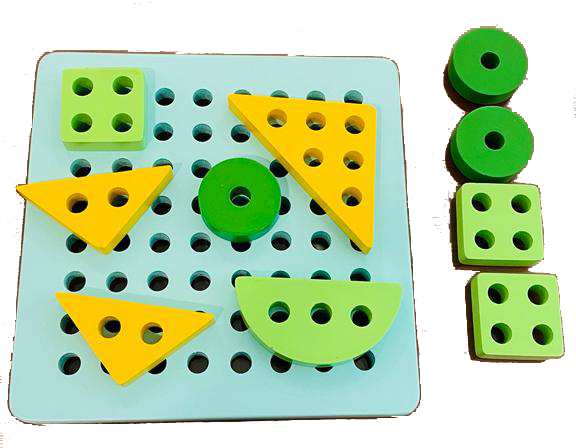 Shapes Threading Wooden Toy - SkilloToys