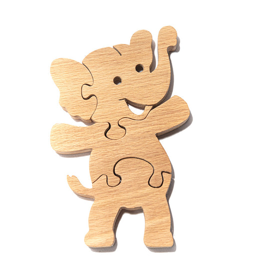 Wooden Tangled Elephant Puzzle