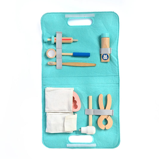 Wooden Tiny Teeth Doctor Toy Kit