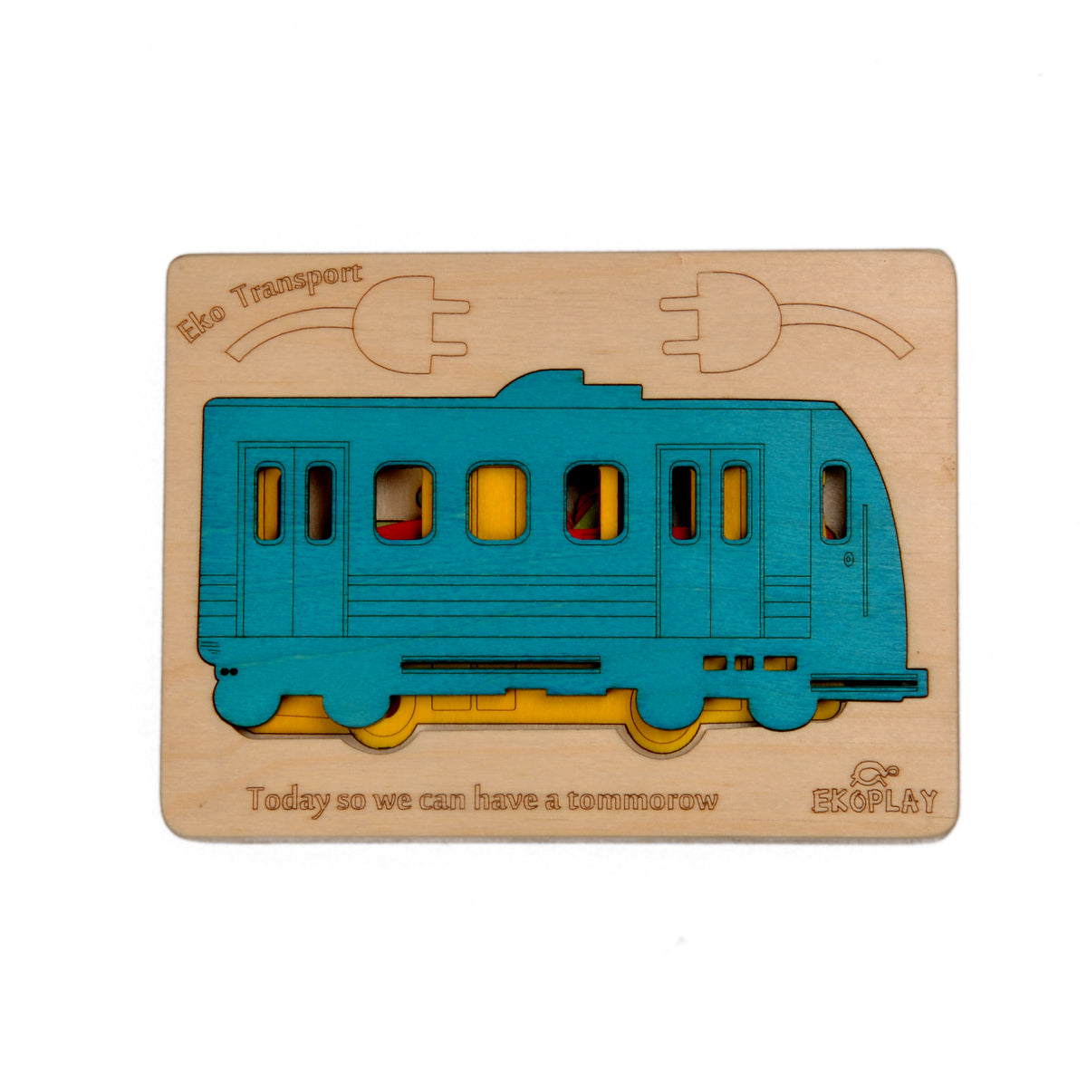 Wooden Transport Puzzle Board