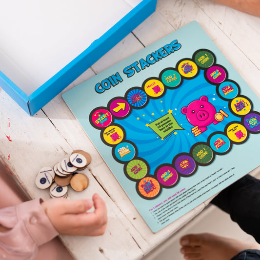 Coin Stacker Activity Board Game