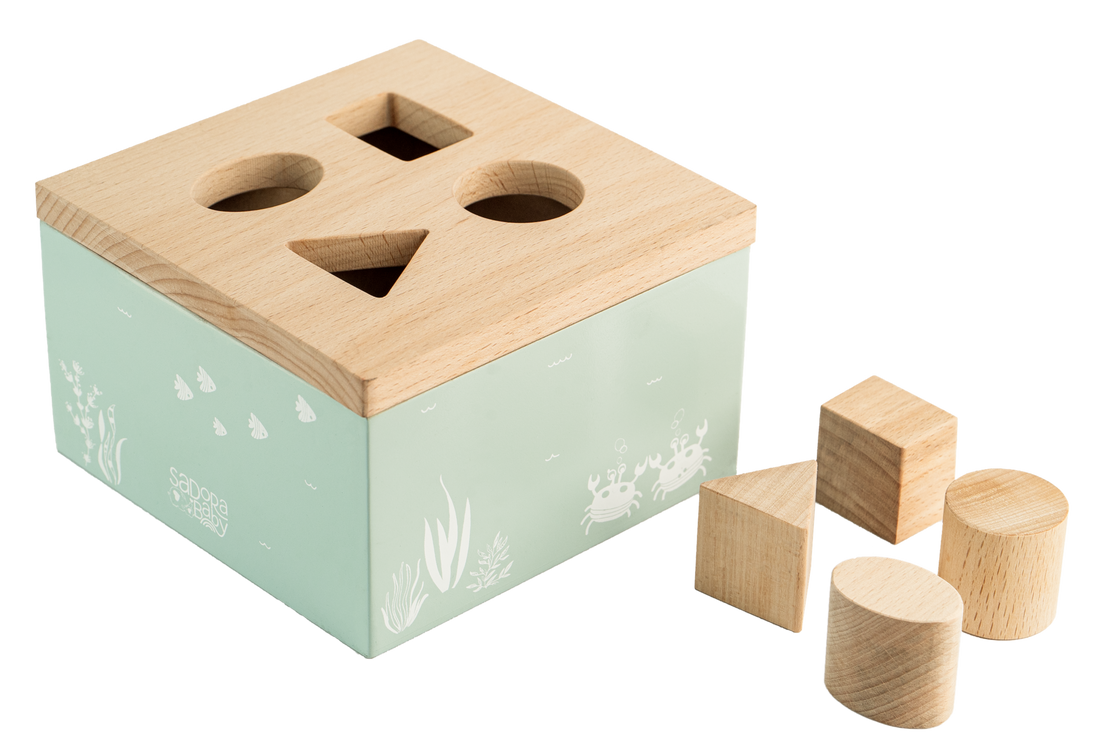 Wooden Shape Sorter Toy Box