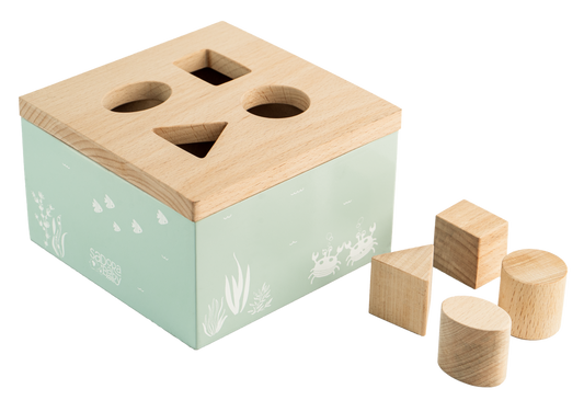 Wooden Shape Sorter Toy Box