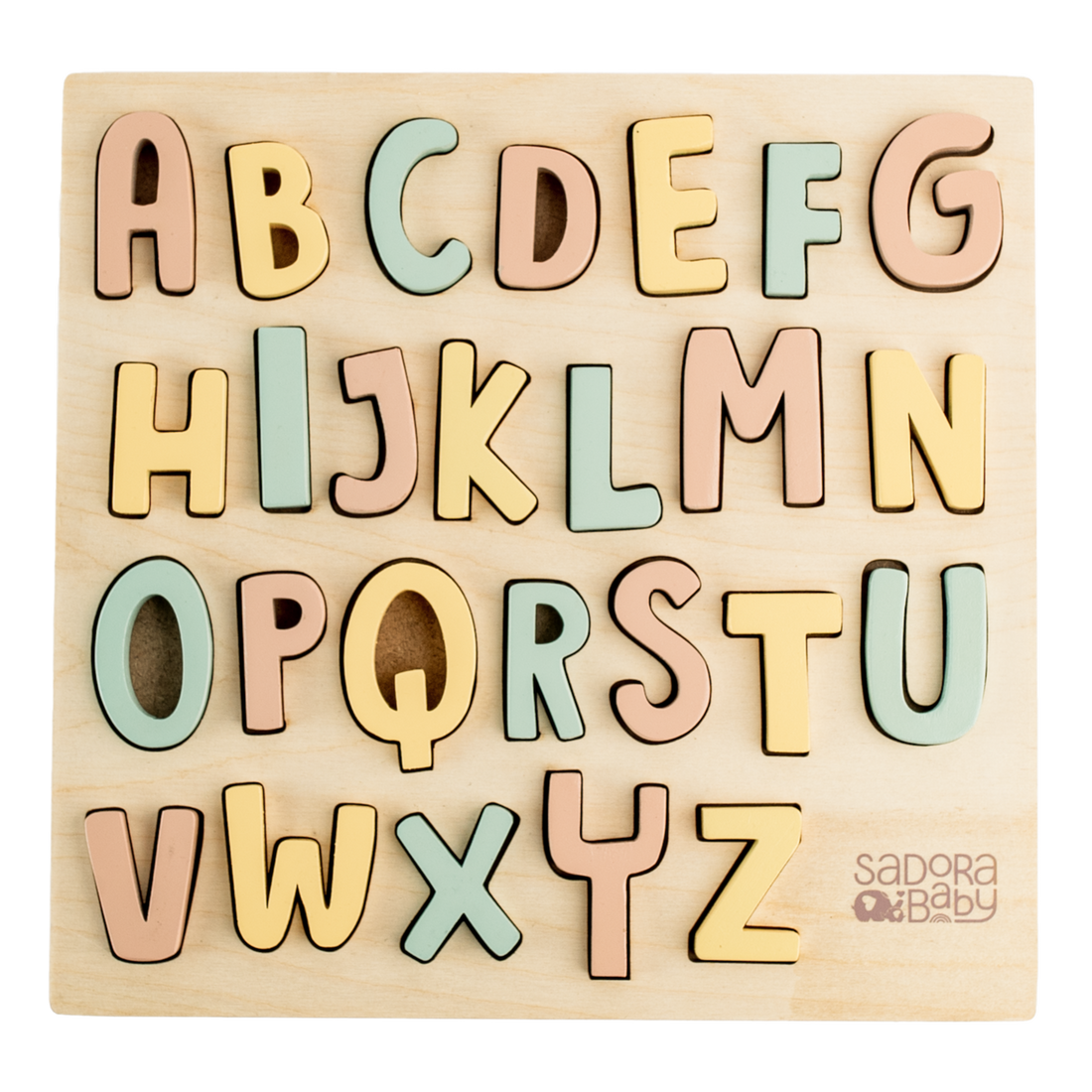 A-Z Wooden Alphabet Puzzle Board