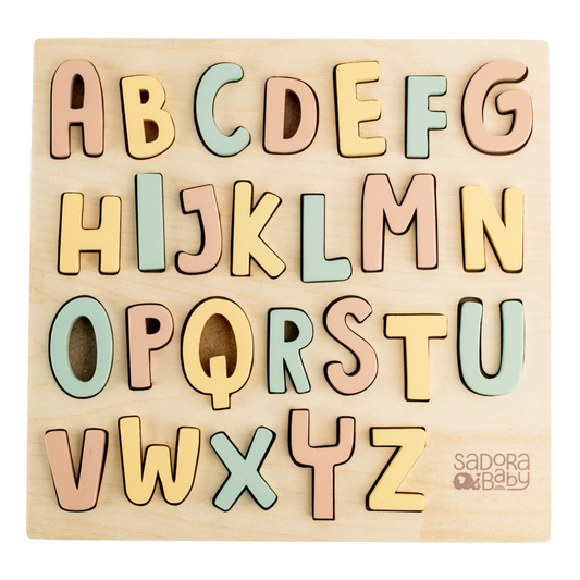 A-Z Wooden Alphabet Puzzle Board
