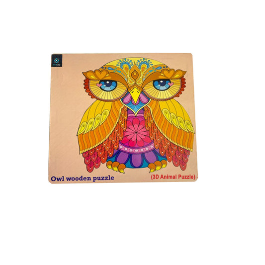 Owl  Wooden Magic Puzzle - 136 Pcs