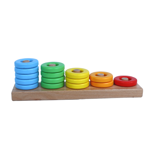 Wooden Ring Stacker Toy