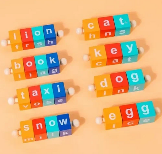 Wooden - Spelling Words Game