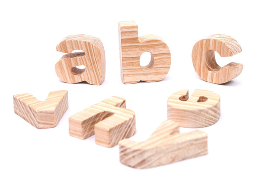 Wooden Alphabets Lowercase - Medium