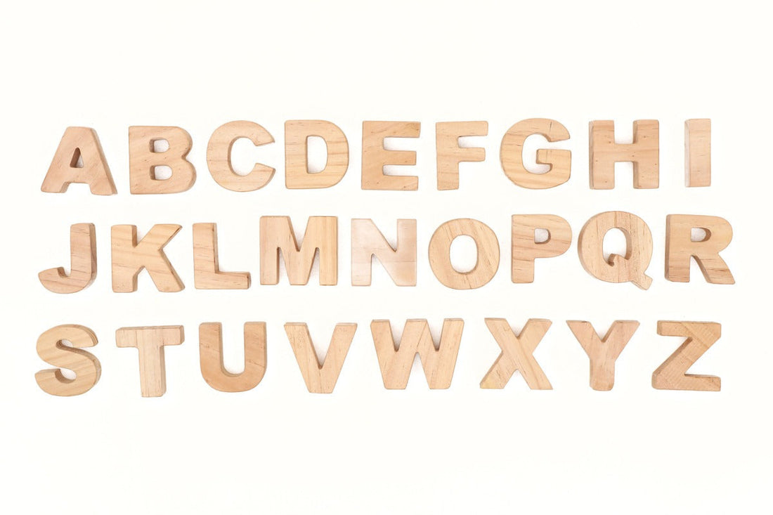 Wooden Alphabets Uppercase - Medium