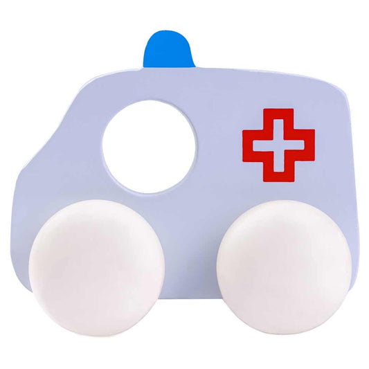 Wooden Ambulance Toy for Kids