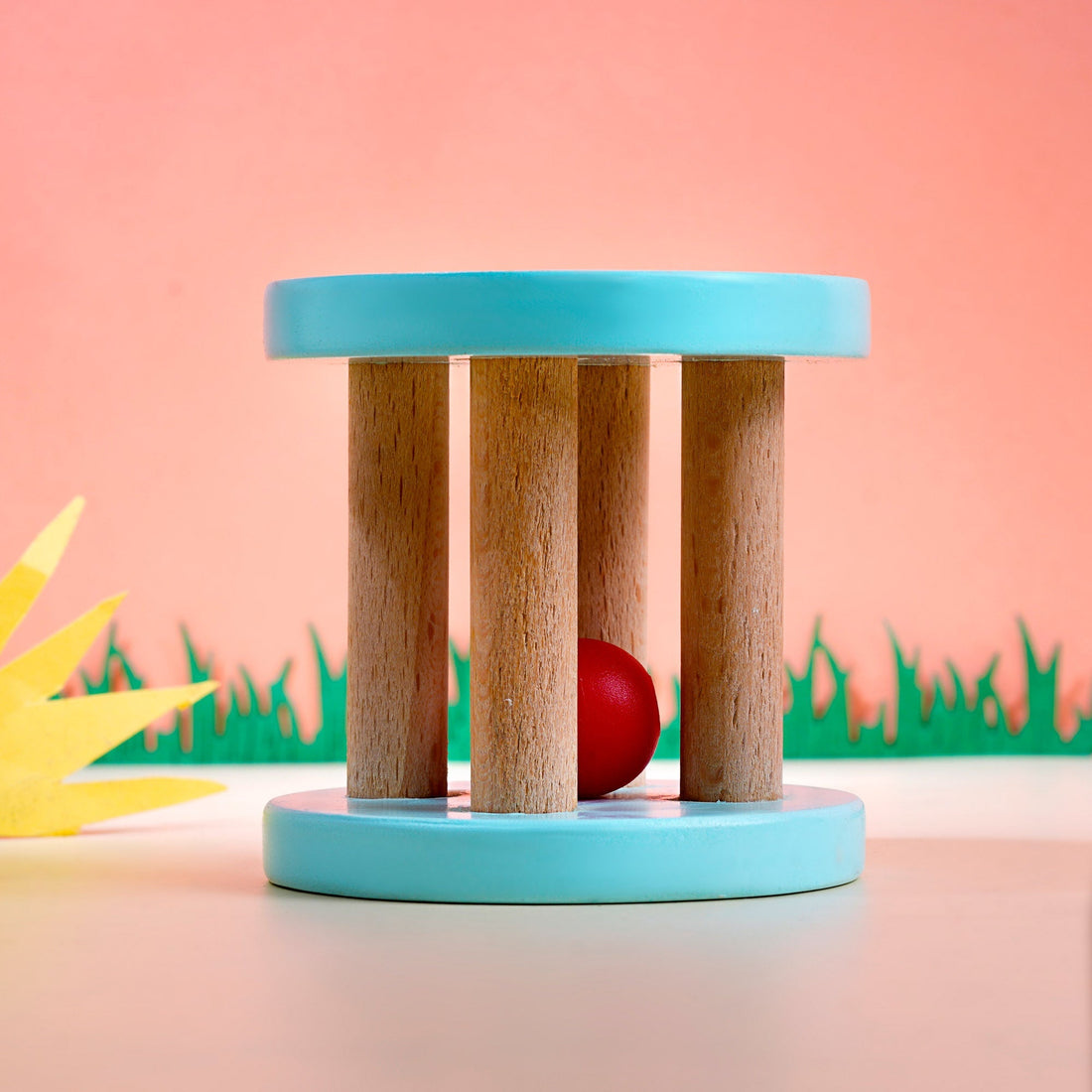 Natural Wooden Baby Rattle