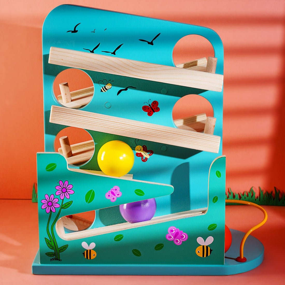 Wooden Ball Dropper for Kids