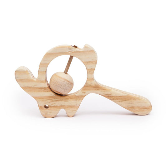 Wooden Rabbit Rattle for Babies