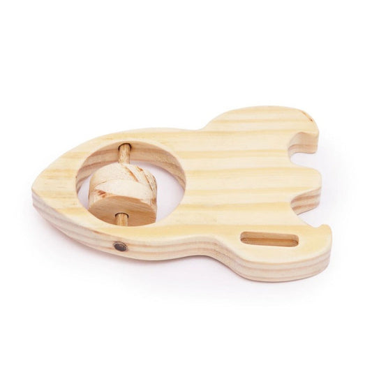 Wooden Rocket Rattle